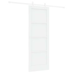 Vidaxl Drsna vrata Bela 73.5 x 198.5 cm