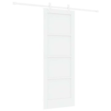 Vidaxl Drsna vrata Bela 73.5 x 198.5 cm