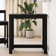 Vidaxl Barska miza Črna Orehovina 102 x 50 x 103.5 cm Konstruiran les