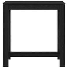 Vidaxl Barska miza Črna Orehovina 102 x 50 x 103.5 cm Konstruiran les