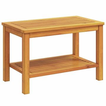 Vidaxl Stranska miza Rjava 70 x 40 x 45 cm Masiven les akacije