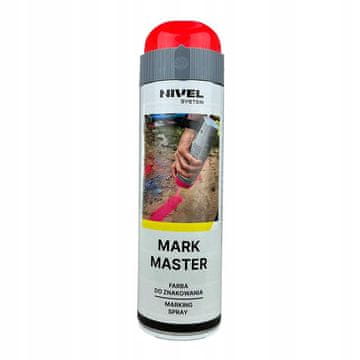 shumee Nivel System MARK MASTER rdeča aerosolna barva