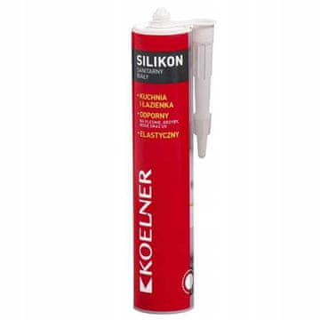 shumee Sanitarni silikon, bel, Koelner, 300 ml