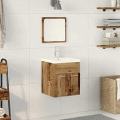 Vidaxl Komplet pohištva za kopalnico 3 pcs Star les 41 x 38.5 x 46 cm