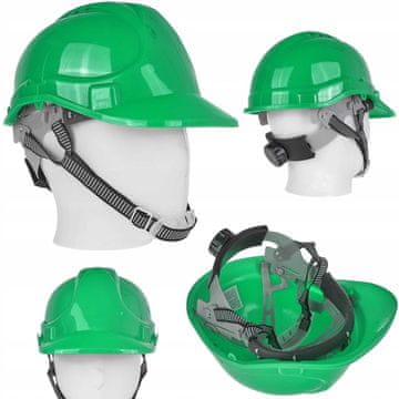 shumee Nastavljiva gradbena varnostna čelada - zelena (50)