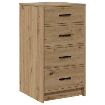 Vidaxl Strani šal artisan hrast 40 x 41 x 75 cm Konstruiran les