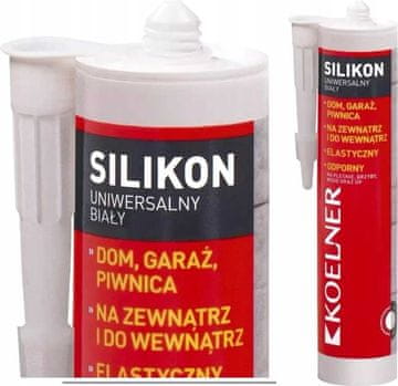 shumee Univerzalni silikon, bel, Koelner, 300 ml