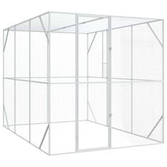 Vidaxl Ptica aviarij Antracit 302 x 206 x 214 cm, Jeklo