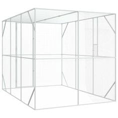 Vidaxl Ptica aviarij Antracit 302 x 206 x 214 cm, Jeklo
