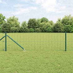 Vidaxl Euro Ograde z 7 Stolpniki 0,4 x 10 m Galvanizirano Jeklo Zelena