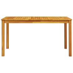 Vidaxl Vrtni jedilni set 7 pcs Rjava 140 x 80 x 74 cm