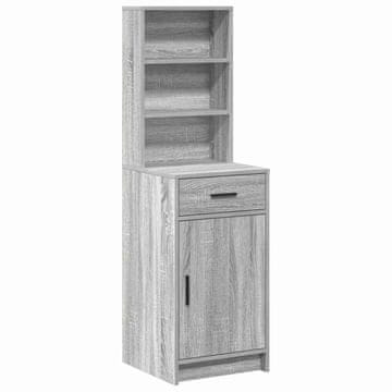 Vidaxl Visok predalnik Siva Sonoma 40 x 40,5 x 135 cm Konstruiran les