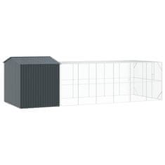 Vidaxl Ptičnik Antracit 845 x 304 x 247 cm Pocinkano jeklo