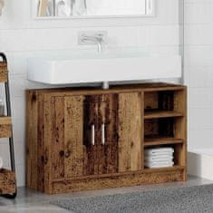 Vidaxl Omara za umivalnik Star les 90 x 29 x 55 cm Konstruiran les