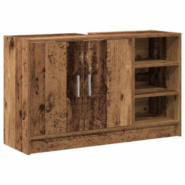 Vidaxl Omara za umivalnik Star les 90 x 29 x 55 cm Konstruiran les