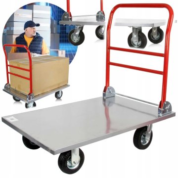 shumee ZLOŽLJIVI SKLADIŠČNI TRANSPORTNI VOZIČEK S PLATFORMO 500 KG MAR-POL