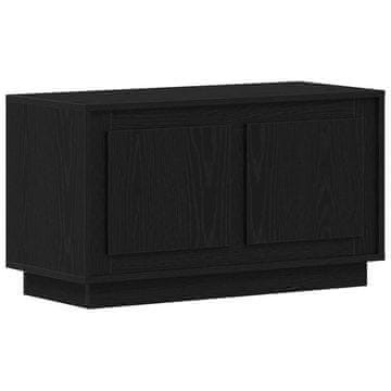 Vidaxl TV omarica Črni hrast 80 x 35 x 45 cm Konstruiran les