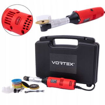 shumee MINI KOTNI BRUSILNIK Z NADZOROM HITROSTI 550 W + KOMPLET DODATKOV VORTEX