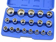 shumee Komplet 19 dvanajstkrakih nastavkov 8-32 mm (v etuiju)