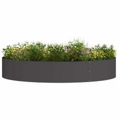 Vidaxl Vrtni Pladenj Črn 120x120x20 cm Jeklo