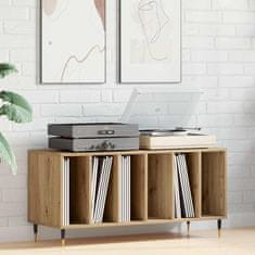 Vidaxl Omara za plošče artisan hrast 100 x 38 x 48 cm Konstruiran les