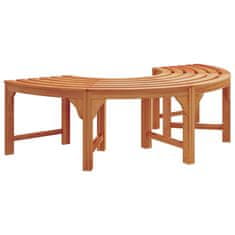 Vidaxl Banka Dreves Rjava 160 x 160 x 45cm Trden evkaliptusov les