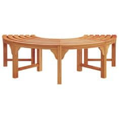Vidaxl Banka Dreves Rjava 160 x 160 x 45cm Trden evkaliptusov les