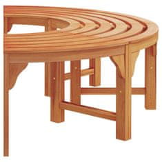 Vidaxl Banka Dreves Rjava 160 x 160 x 45cm Trden evkaliptusov les