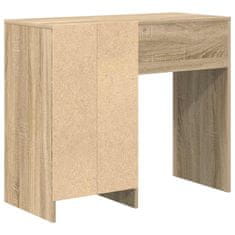Vidaxl Miza s predalom sonoma hrast 90 x 37.5 x 75 cm Konstruiran les