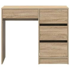 Vidaxl Miza s predalom sonoma hrast 90 x 37.5 x 75 cm Konstruiran les