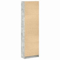 Vidaxl Garderobna omara Betonsko siva 55 x 25 x 189 cm Konstruiran les