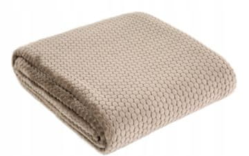 shumee Mehka plišasta odeja 3D ZOE 150x200 bež