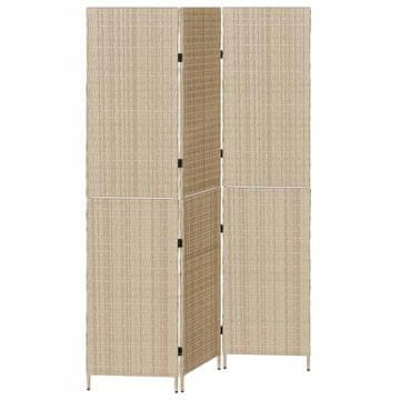 Vidaxl Pregrada Bež 147 x 180 cm poli ratan