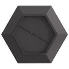 Vidaxl Kamin Hexagonal Črna 100x100x28 cm Jeklo