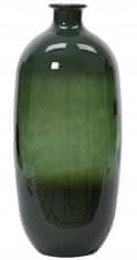 shumee Zelena vaza iz recikliranega stekla za rože 13x31 cm