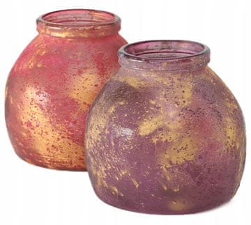 shumee Garvi okrasna steklena vaza za rože 21 cm