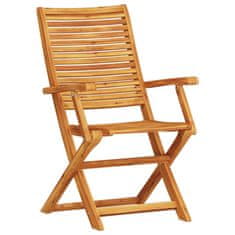 Vidaxl Komplet zunanjega pohištva 3 pcs Naravni les 70 x 70 x 75 cm