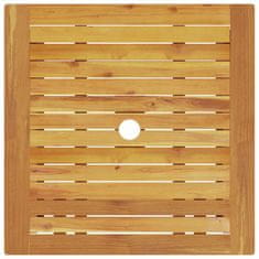 Vidaxl Komplet zunanjega pohištva 3 pcs Naravni les 70 x 70 x 75 cm