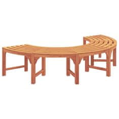 Vidaxl Banka Dreves Rjava 160 x 160 x 45cm Trden evkaliptusov les