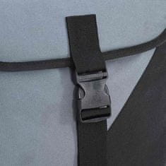 Vidaxl Dvojna torba za kolo 35L, siva