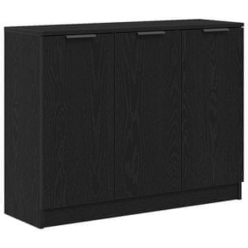 Vidaxl Strani šal Črna Orehovina 90,5 x 30 x 70 cm Konstruiran les