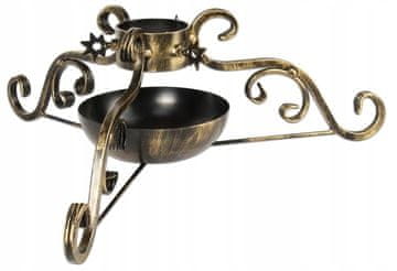 shumee Zlato kovinsko stojalo za božično drevo 55 cm