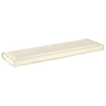 Vidaxl Blazina krema 140 x 40 x 8 cm Oxford tkanina