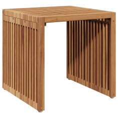 Vidaxl Vrtna stranska miza Rjava 45 x 42.5 x 45 cm Trdna tikovina