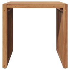 Vidaxl Vrtna stranska miza Rjava 45 x 42.5 x 45 cm Trdna tikovina