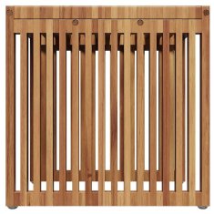 Vidaxl Vrtna stranska miza Rjava 45 x 42.5 x 45 cm Trdna tikovina