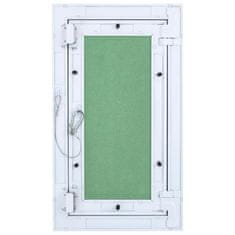 Vidaxl Dostopna plošča Bela 25 x 45 cm Aluminij in mavčna plošča