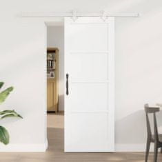Vidaxl Drsna vrata Bela 73.5 x 198.5 cm