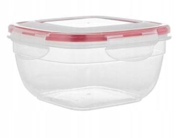 shumee Fresh Box kvadratna posoda za hrano s sponkami 0,6 l