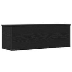Vidaxl Shranjevalna škatla Črni hrast 102 x 35 x 35 cm Konstruiran les